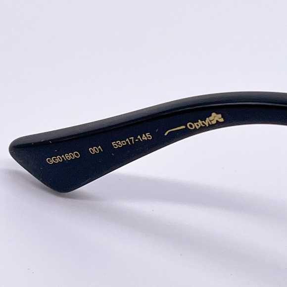 NEW GUCCI GG0160O 001 EYEGLASSES GUCCI GG01600 BLACK EYEWEAR - Picture 11 of 14